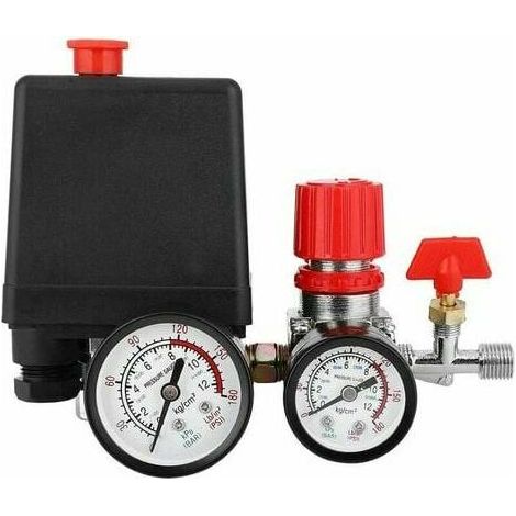 Luftkompressor-druckschalter, Luftkompressor-ventil Mit Manometer Und Regler
