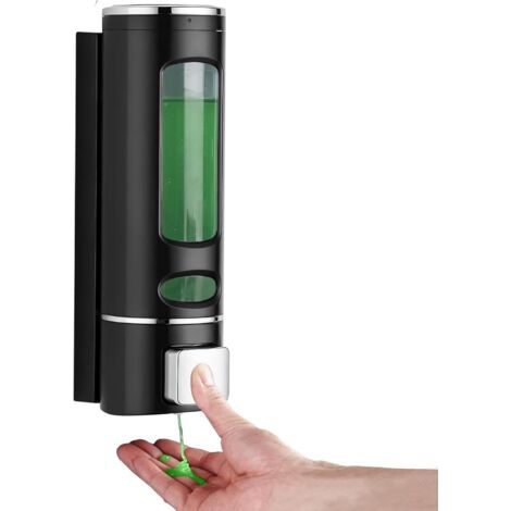 Wandseifenspender – 400 Ml – Shampoo- Und Conditionerspender Für Bad Und Küche – Schwarz