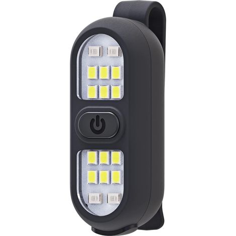 Set Mit 1 Wiederaufladbaren Clip-laufleuchten, Sicherheitslicht Für Läufer, Freihändige Led-taschenlampe, Blinkende Arbeitsleuchte, Joggen, Spazieren, Camping, Wandern