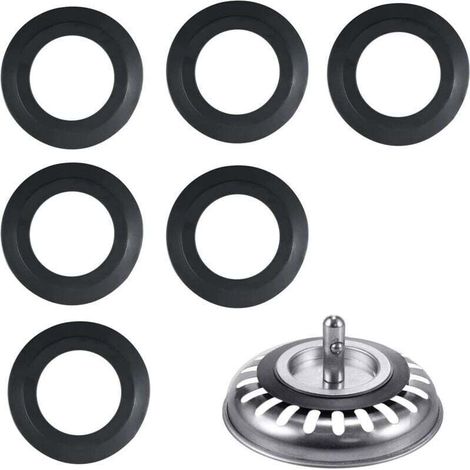 Joint Bonde Evier, 6er-pack Außendurchmesser 54 Mm, Innendurchmesser 32 Mm Küche Badewanne Waschbecken Dichtung Aus Elastomer Für Siebkörbe Ablauf Ventileinsatz Und Waschbeckensieb Ventil