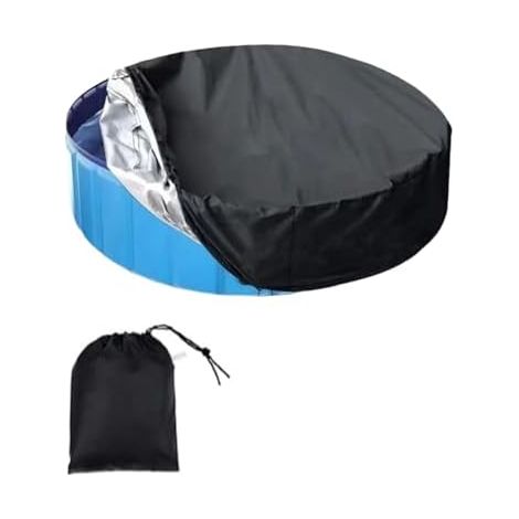 Faltbare Abdeckung Für Außenpool – 190 X 30 Cm – Runde, Uv-beständige Hülle Für Hunde – Ideal Für Hundepools/whirlpools/kinderbecken – Staub- Und Wasserdicht