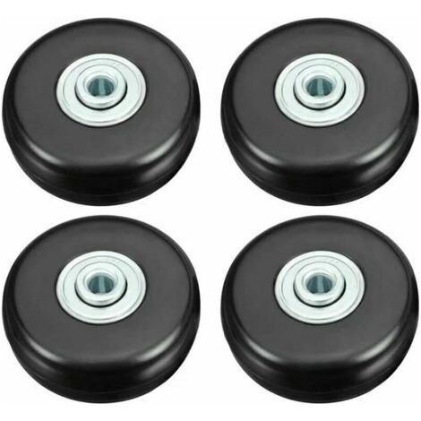 Kofferrollen 50 Mm – Hohe Tragfähigkeit Bis Zu 51 Kg – Leise Gummireifen – Universelle Schwenkrollen, 4er-set Für Gepäck Und Taschen