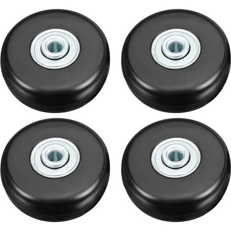 Rolle Für Koffer, Gepäckrollen-reparatur, Leise Gummirollen 50mm, Universelle Schwenkbare Rollen Für Schwere Lasten, Ersatzrollen Für Transport, 4 Stück Zum Austausch Bei Koffern/gepäck/rucksäcken/rei