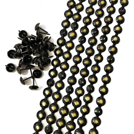 Schwarze Dekorative Nagelbänder, 10 M, Für Sofas, Diy-möbelzubehör (11 Mm)