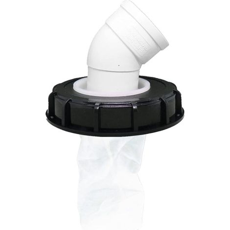 Ibc-deckelfilter, Waschbarer Nylon-ibc-tankverschluss Mit Deckel, Ibc-tankzubehör Mit Netzfilter Für 163-mm-regenwassertank (163 Mm 45°)