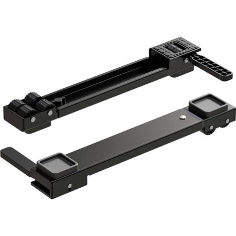 2 Stück Verstellbare Waschmaschinenfüße, 50 Cm–81 Cm Kühlschrankständer, Sockel Für Waschmaschinen, Trockner Und Kühlschränke. Bodenschutz, Einfache Reinigung. Schwarz