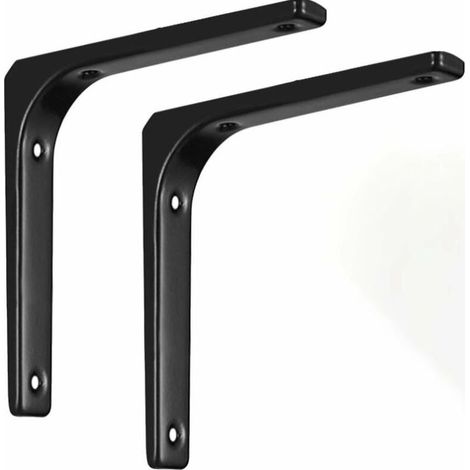 2er-set Konsolen Für L-förmiges Regal, 150x125mm, Schwarz