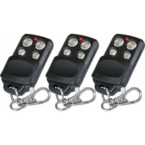 3er-pack Ersatz-fernbedienungen Mit Rolling Code 433,33 Mhz – Hochwertige Ersatz-fernbedienungen Im 3er-pack - Liaiki