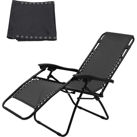 Reduktion, Universeller Neigbarer Stoff Haltbarer Und Atmungsaktiver Ersatzstoff Bezugshülle Aus Stoff Für Garten-liege (nur Stoff) - Schwarzer Stoff 160 X 43 Cm, Aa