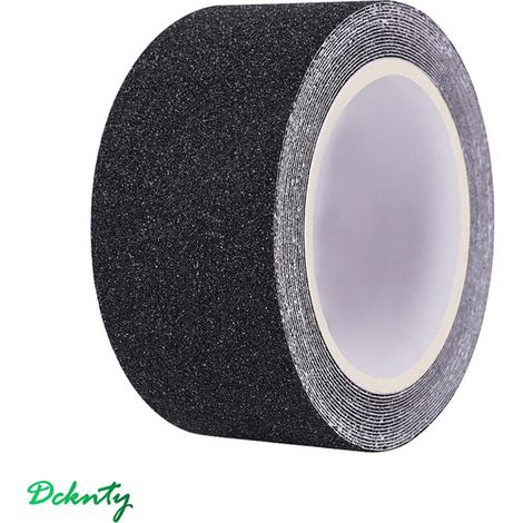 5 Cm X 10 M Schwarzes Rutschfestes Klebeband, Hochhaftendes Anti-rutsch-band Mit Starker Haftung, Robustes Abrasives Sicherheits-klebeband Für Treppen, Stufen, Geländer, Innen- Und Außenbereich