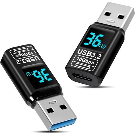2er-pack Usb-a-auf-usb-c-adapter, 10 Gbps Usb 3.2 Gen 2, Typ-a-stecker Auf Typ-c-buchse, Kompatibel Mit Phone 16 Pro Max/pad Und Thunderbolt 3/4 Sowie Usb-c-geräten