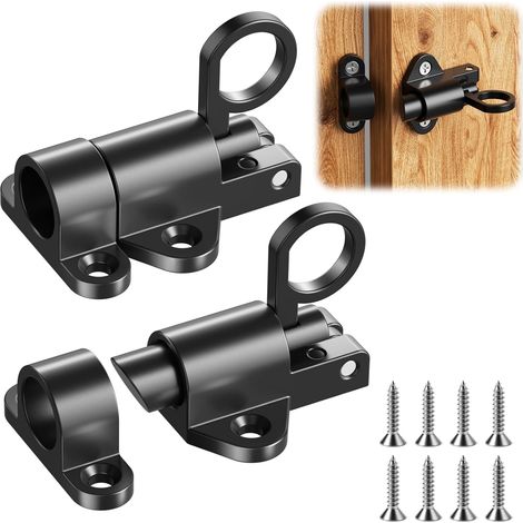 2er-set Federbolzen-türriegel, Metalltürschloss, Automatischer Türverriegelung, Riegel Und Schlösser Für Türen, Geeignet Für Schranktüren, Gartentore, Tierkäfige