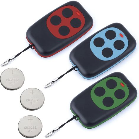 Universelle Fernbedienung Für Torantriebe Mit 433,92 Mhz Frequenz Für Automatische Tore Mit Großer Reichweite. Elegante, Programmierbare Fernbedienung Mit Festem Code, Inklusive Batterie