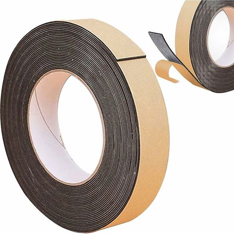 Selbstklebendes Dichtungsband – Gummidichtung Für Tür Und Fenster – 25 Mm X 2 Mm X 10 M – Starker Acryl-klebstoff