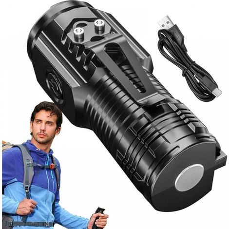 Kleine Taschenlampe Mit Starkem Licht, Wasserdichte Led-taschenlampe, Tragbare Kleine Taschenlampe Mit Hoher Helligkeit, Taschenlampe Mit Starkem Licht