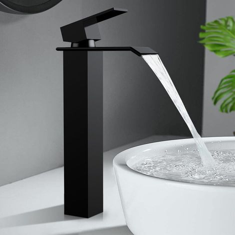 Noir Wasserhahn Für Waschbecken, Kaskaden-armatur Für Badezimmer, Hochwertige Design-waschtischarmatur Mit Modernem Look