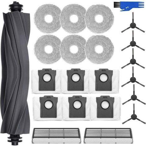 Zubehörset Für Dreame L10s Pro Ultra Heat/l10s Ultra Gen 2 Saugroboter, 6 Staubbeutel, 6 Reinigungstücher, 1 Hauptbürste, 2 Filter, 6 Seitenbürsten, Ersatzteile