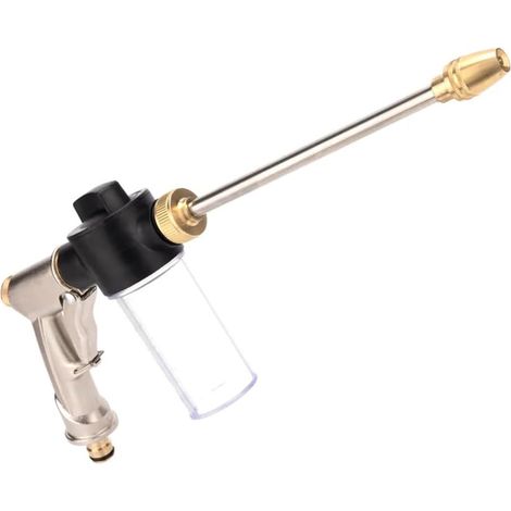 Hochdruck-wasserpistole In Metallischer Farbe 3614cm, 1 Sprühpistole Mit Wassertank Für Gartenbewässerung Und Autowäsche