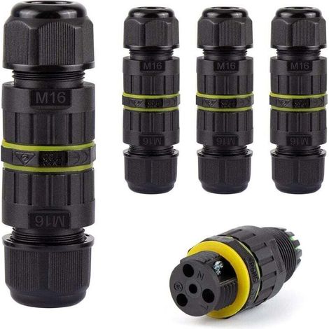 Wasserdichte Elektrische Verbindung, Ip68, 4er-pack Wasserdichte Elektrische Steckverbinder Ip68, Wasserdichte Klemmenbox Für Kabel Mit Einem Durchmesser Von 3–10 Mm Für Garten Und Erdkabel