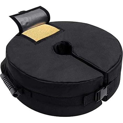 Gewichtssack Für Terrassen-sonnenschirm, 46 Cm Abnehmbarer Runder Sandbasis-ständer, Wetterfester Gewichtssack Für Sonnenschirme, Passend Für Freitragende, Versetzte Schirme, Schirmständer Oder Fahnen
