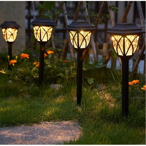 Solarleuchte Für Den Außenbereich, Garten, 6er-set Solarbeleuchtung, Ip65 Wasserdichte Landschaftsleuchte, Kabellose Led-dekoration Für Wege, Einfahrten, Villen Und Rasenflächen