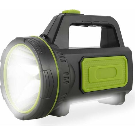 Wiederaufladbare Usb-led-taschenlampe Mit 1800 Mah, Seitlichem Licht, Wasserdicht Und Hochleistungsfähig Für Notfälle, Wandern, Camping Und Jagd