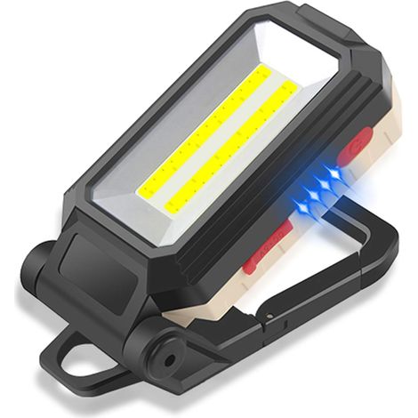 Cob-arbeitsleuchte, Tragbarer Usb-aufladbarer Led-strahler Mit Magnet Für Autoreparatur, Angeln, Camping Und Baustellen