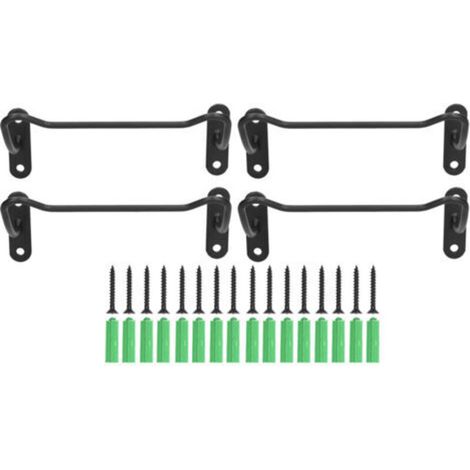 Wand-weinregal Aus Schmiedeeisen – Vierer-set, Elegant Und Originell, Ideal Zur Dekoration Ihres Hauses, Büros Oder Wohnzimmers.