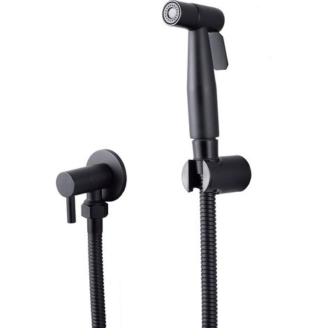 Edelstahl-bidetsprayer, Bidet-sprayerset, Toilettensprayer Für Wasserhahn (schwarz)