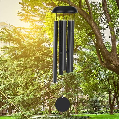 Äußeres Windspiel 80 Cm – 5 Aluminiumröhren – Tiefer Und Klarer Klang – Wetterfest – Für Gärten Und Terrassen