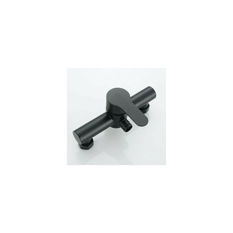 Schwarze Edelstahl-badewannen-duschbatterie Für Badezimmer, Wandmontierte Duschbatterie Mit Duschkopf