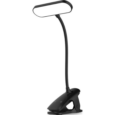 Taktile Nachttischlampe, 5 Farben & 5 Einstellbare Helligkeitsstufen, Led-lampe Mit Flexiblem 350°-arm, Leselampe Für Bett Und Schreibtisch, Kabellos, Schwarz [energieklasse A+++]