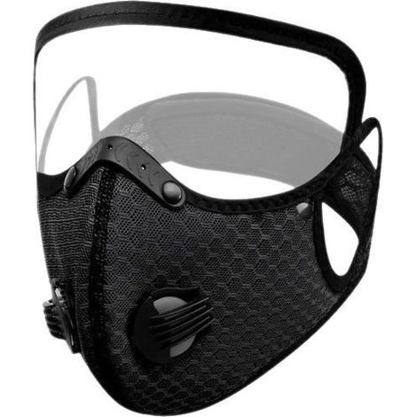 Schwarzer Schutzvisier Für Elektro-motorräder, Unisex, Winddicht, Sonnenschutz, Vollgesichtsmaske.