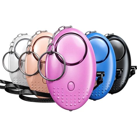 Persönlicher Notfallalarm [5er Pack], 130 Db Sicherheitsalarm Mit Led-taschenlampe Für Kinder/frauen/senioren