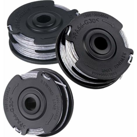 Bobine De Rechange Bosch Art, Lot De 3 Bobines Pour Débroussaillages Bosch Art 24 27 30 30-36 Li 18 M 1,65 Mm