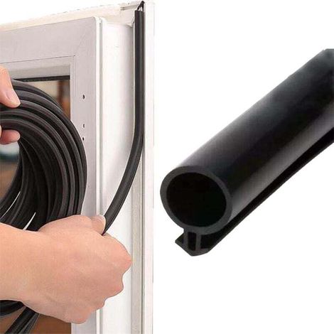 10m Dichtungsfenster Aus Gummi, O-typ Türdichtung Aus Gummi, Geeignet Für Einen Inneren Schlitz Von 5-7 Mm (schwarz)