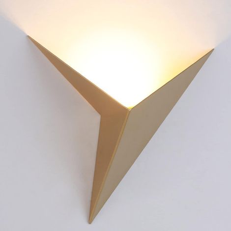 Minimalistische Dreieckige Wandleuchte, Moderne Led-wandleuchte, Innenwandbeleuchtung, Gold
