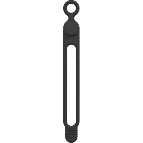 Schwarze Silikon-kabelbinder 106 Mm, Elastischer, Flexibler Und Wiederverwendbarer Kabelbinder Zur Kabelverwaltung Und -befestigung