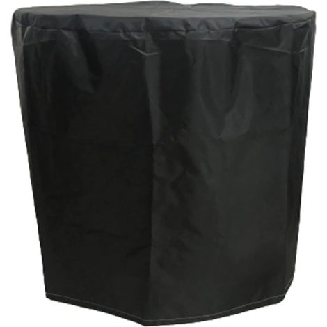 Schwarze Grill-schutzhülle 90–120 Cm [wassersäule 3000 Mm] – Runde Polyester-abdeckung, Staub- Und Regendicht