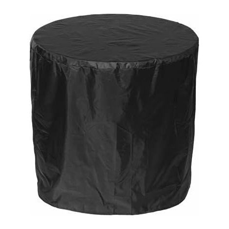Schwarze Grill-schutzhülle 90-120 Cm [1000 Mm Wassersäule] 1 Runde Polyester-regenhülle, Staubdicht