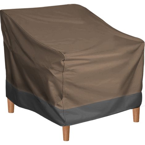 Wasserdichte Garten-sofahusse Aus Oxford-gewebe Für Draußen, In Kaffee- Und Schwarz-tönen, 96,5 X 89 X 79 Cm, 1 Stück