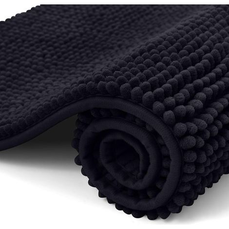 Chenille-badematte, 50 X 80 Cm, Extra Weiche, Rutschfeste Badezimmermatte, Super Saugfähige Und Flauschige Badematte Für Den Badezimmerboden, Fußmatte Für Die Badewanne