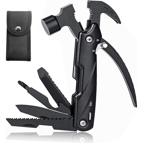 Klappmesser Mit Multifunktionszange, 12-in-1-multifunktionshammer, Multifunktionshammer, Edelstahl-multifunktionszange Für Outdoor-aktivitäten, Camping Und Wandern