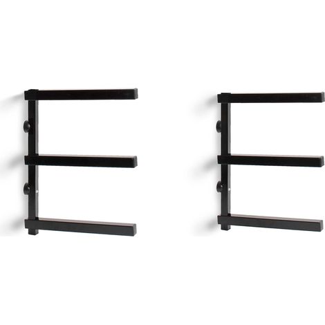 2x Kragarmregal Mit 3 Ebenen – 310 X 30 X 455 Mm – Maximale Tragfähigkeit 150 Kg, 50 Kg/ebene – Aus Stahl – Für Die Lagerung Und Aufbewahrung Von Holz
