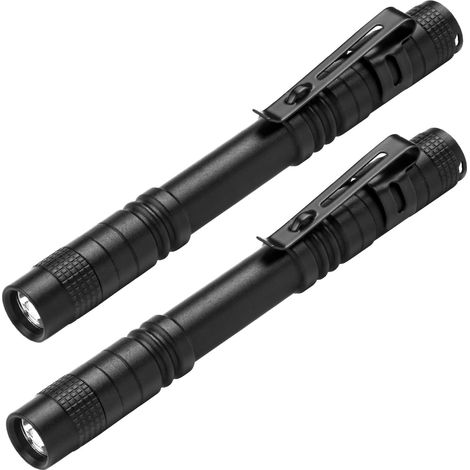 Led-taschenlampe Mini, 2 Stück Arbeits-taschenlampen, 200 Lumen Stift-taschenlampe Tragbar Wasserdicht Für Diy, Arbeit Und Notbeleuchtung, 2 Aaa-batterien (nicht Enthalten)
