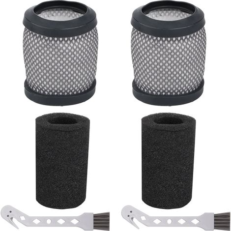 2 Stück Hepa-filter Mit Schwämmen Für Hoover T116/h-free 100 Serie, Ersatzteile Waschbare Filterzubehör Für Hoover, 2 Bürsten