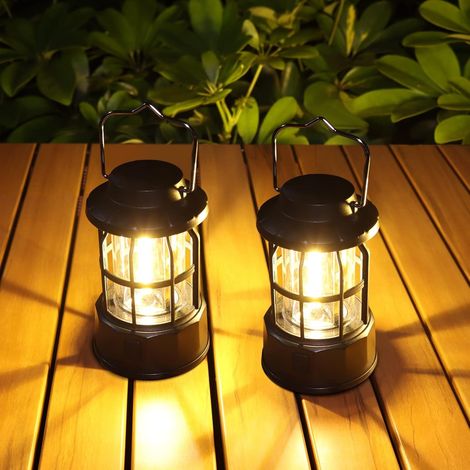 Campinglaterne Mit Akku, 2er-set Dimmbare Campinglampen Von Lightmness, Tragbare Wasserdichte Ipx4-lampen Für Camping, Stromausfälle Und Notfälle