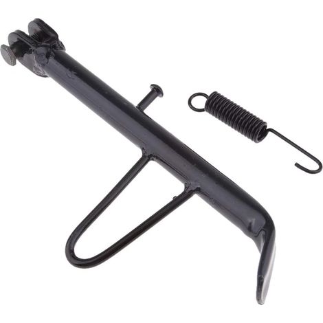 Seitenständer-kit Aus Eisen, Universelles Zubehör Für Motorrad, E-scooter, Mtb - Schwarz 21cm