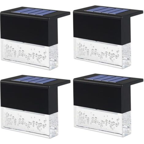 Vtizikl Gartenleuchten, Solarbetriebene Wasserdichte Wandlampen, Led-solar-deckleuchte Für Treppenstufen, Zaunleuchte Im Garten, Led-solarlicht