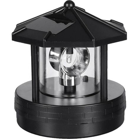 360-grad-drehbarer Led-solarleuchtturm, Led-solarlampe, Wasserdichter Leuchtturm Zur Garten- Und Hofdekoration